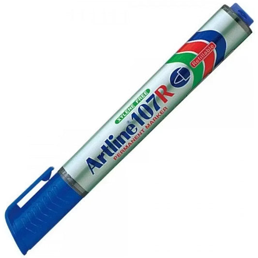 Artline 107R Doldurulabilen Permanent Markör Uç:1,5mm Mavi