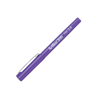 Artline 200CC Fine Keçe Uçlu Yazı Kalemi (Parlak Gövdeli) 0.4mm Mor