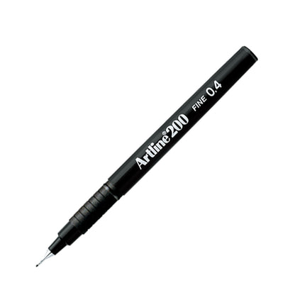 Artline 200N Fine Keçe Uçlu Yazı Kalemi 0.4mm Siyah