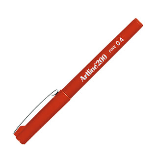 Artline 200N Fine Keçe Uçlu Yazı Kalemi 0.4mm Koyu Kırmızı