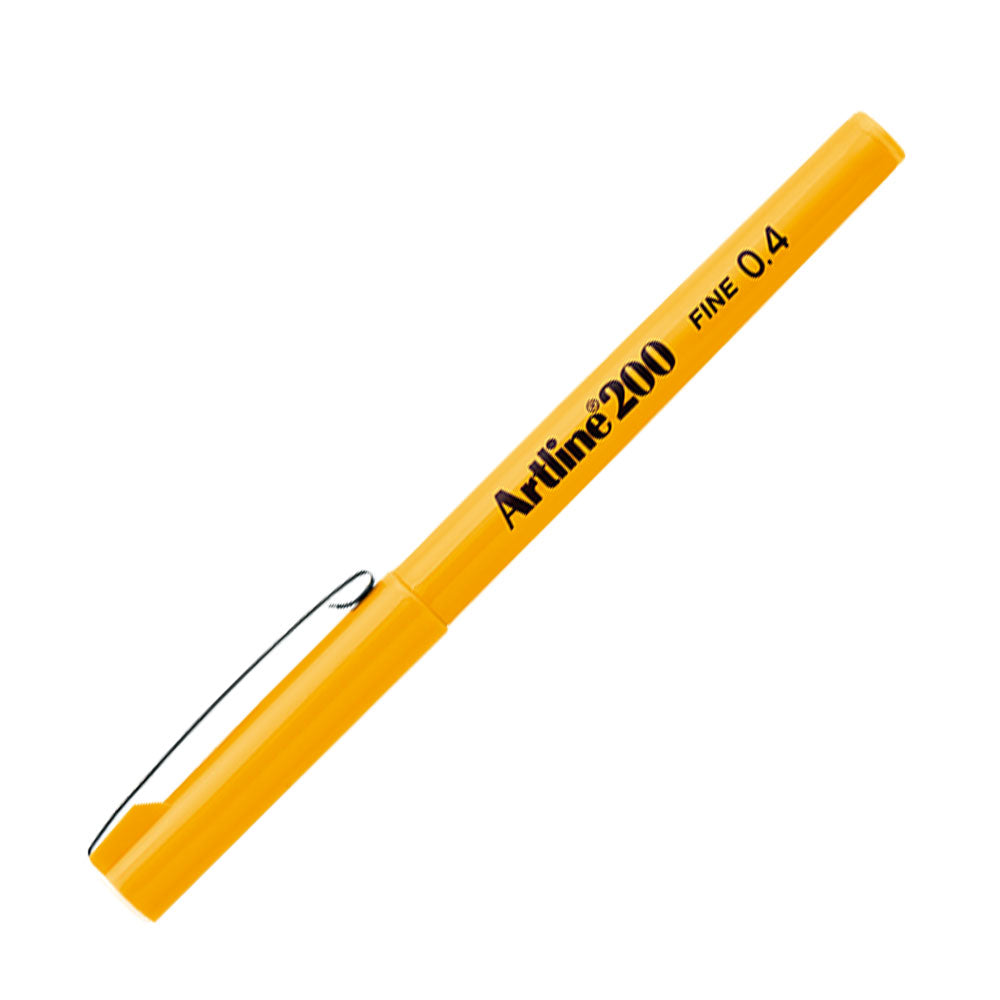 Artline 200N Fine Keçe Uçlu Yazı Kalemi 0.4mm Sarı
