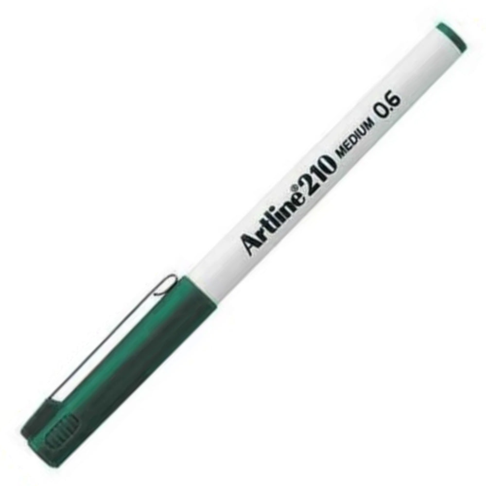 Artline 210N Keçe Uçlu Yazı Kalemi 0.6mm Koyu Yeşil