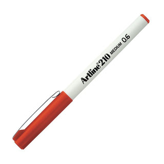 Artline 210N Keçe Uçlu Yazı Kalemi 0.6mm Koyu Kırmızı