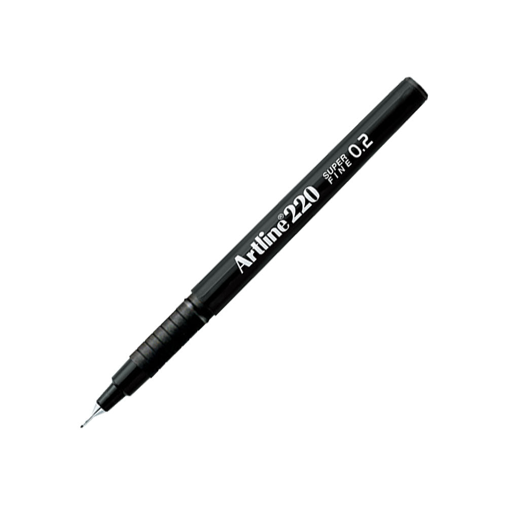 Artline 220N Super Fine İnce Keçe Uçlu Yazı Kalemi 0.2mm Siyah