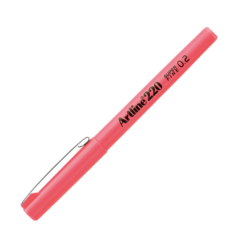 Artline 220N Super Fine İnce Keçe Uçlu Yazı Kalemi 0.2mm Pembe