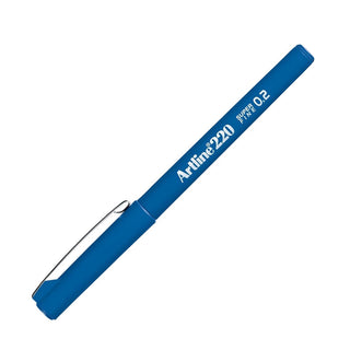 Artline 220N Super Fine İnce Keçe Uçlu Yazı Kalemi 0.2mm Royal Mavi