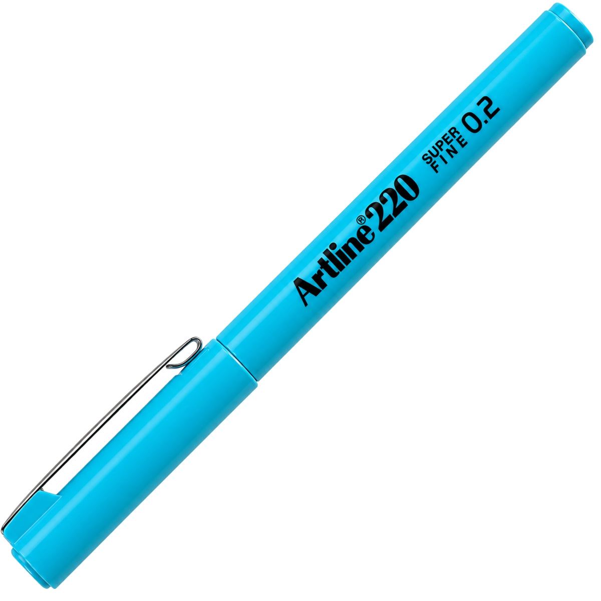 Artline 220N Super Fine İnce Keçe Uçlu Yazı Kalemi 0.2mm Gök Mavisi