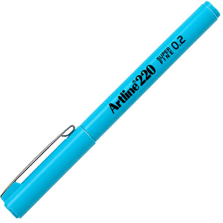 Artline 220N Super Fine İnce Keçe Uçlu Yazı Kalemi 0.2mm Gök Mavisi