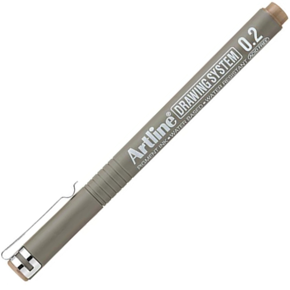 Artline Drawing System 0.2 Çizim Kalemi Uç:0,2mm Pale Brown