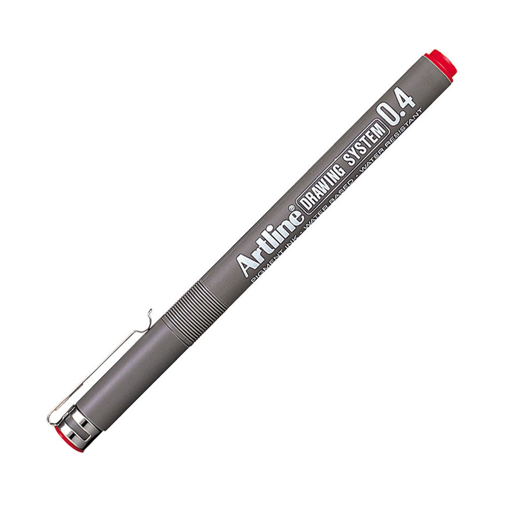 Artline Drawing System 0.4mm Kırmızı Teknik Çizim Kalemi