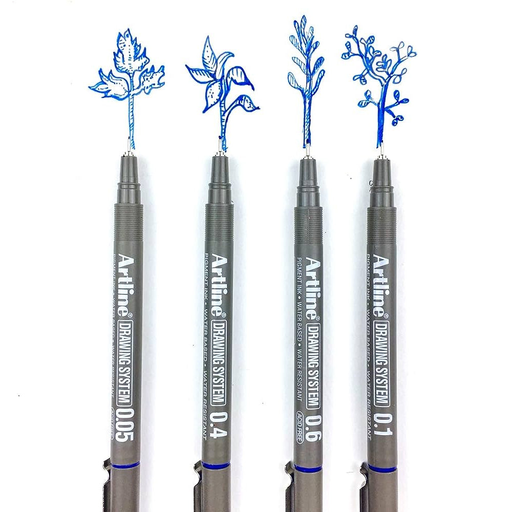 Artline Drawing System 0.5mm Mavi Teknik Çizim Kalemi