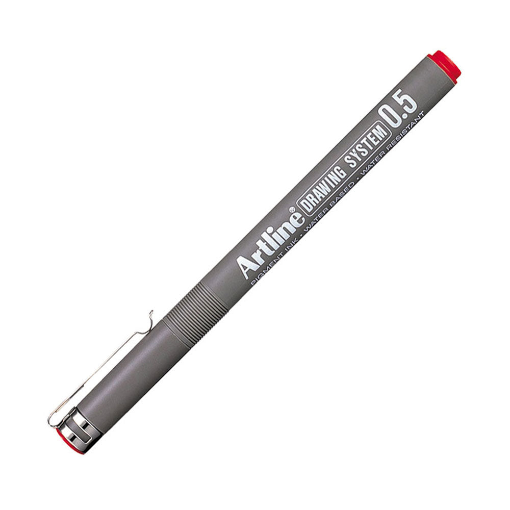 Artline Drawing System 0.5mm Kırmızı Teknik Çizim Kalemi