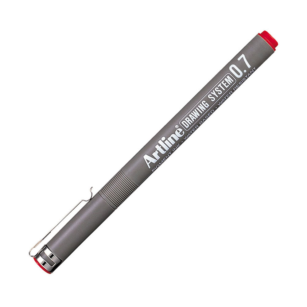 Artline Drawing System 0.7mm Kırmızı Teknik Çizim Kalemi