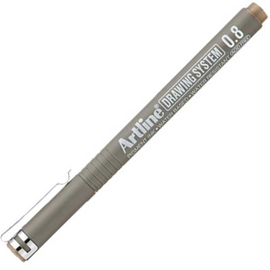 Artline Drawing System 0.8 Çizim Kalemi Uç:0,8mm Pale Brown