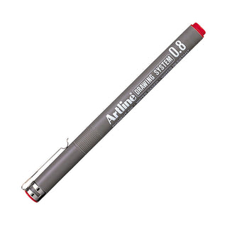 Artline Drawing System 0.8mm Kırmızı Teknik Çizim Kalemi