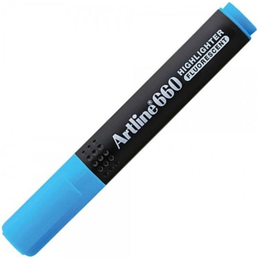 Artline 660 Fosforlu Kalem Kesik Uç:1,0-4,0mm Açık Mavi