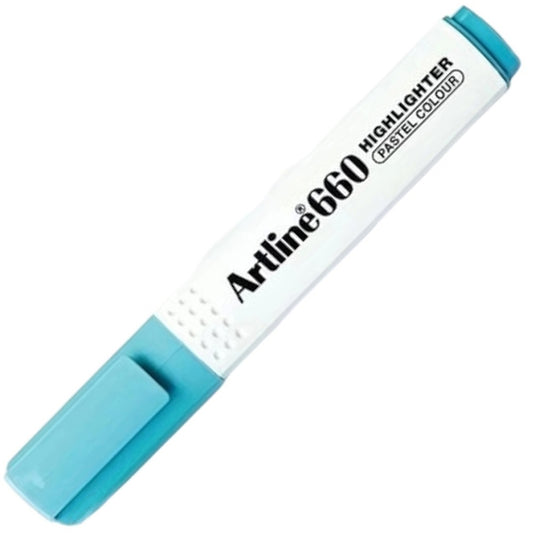 Artline 660 Fosforlu Kalem Kesik Uç:1,0-4,0mm Pastel Blue