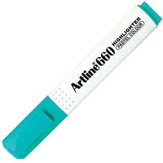 Artline 660 Fosforlu Kalem Kesik Uç:1,0-4,0mm Pastel Green