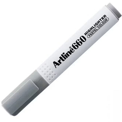 Artline 660 Fosforlu Kalem Kesik Uç:1,0-4,0mm Pastel Grey