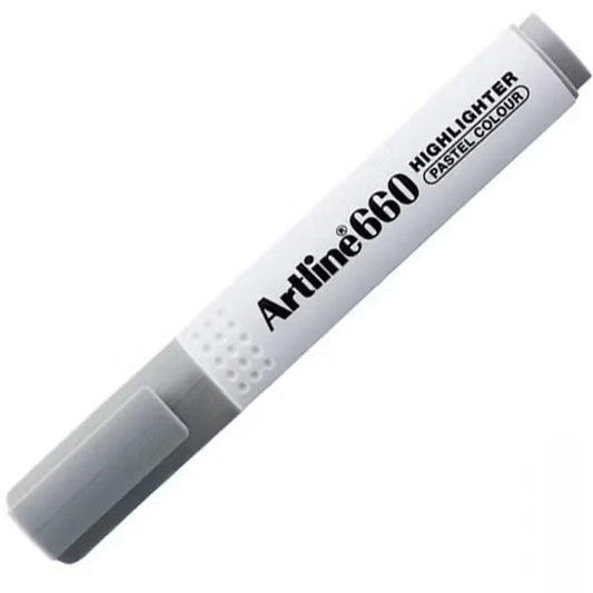 Artline 660 Fosforlu Kalem Kesik Uç:1,0-4,0mm Pastel Grey