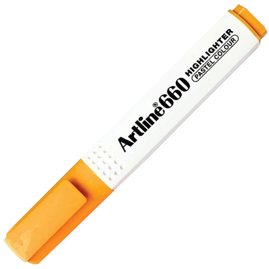 Artline 660 Fosforlu Kalem Kesik Uç:1,0-4,0mm Pastel Orange