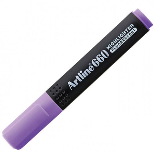 Artline 660 Fosforlu Kalem Kesik Uç:1,0-4,0mm Mor