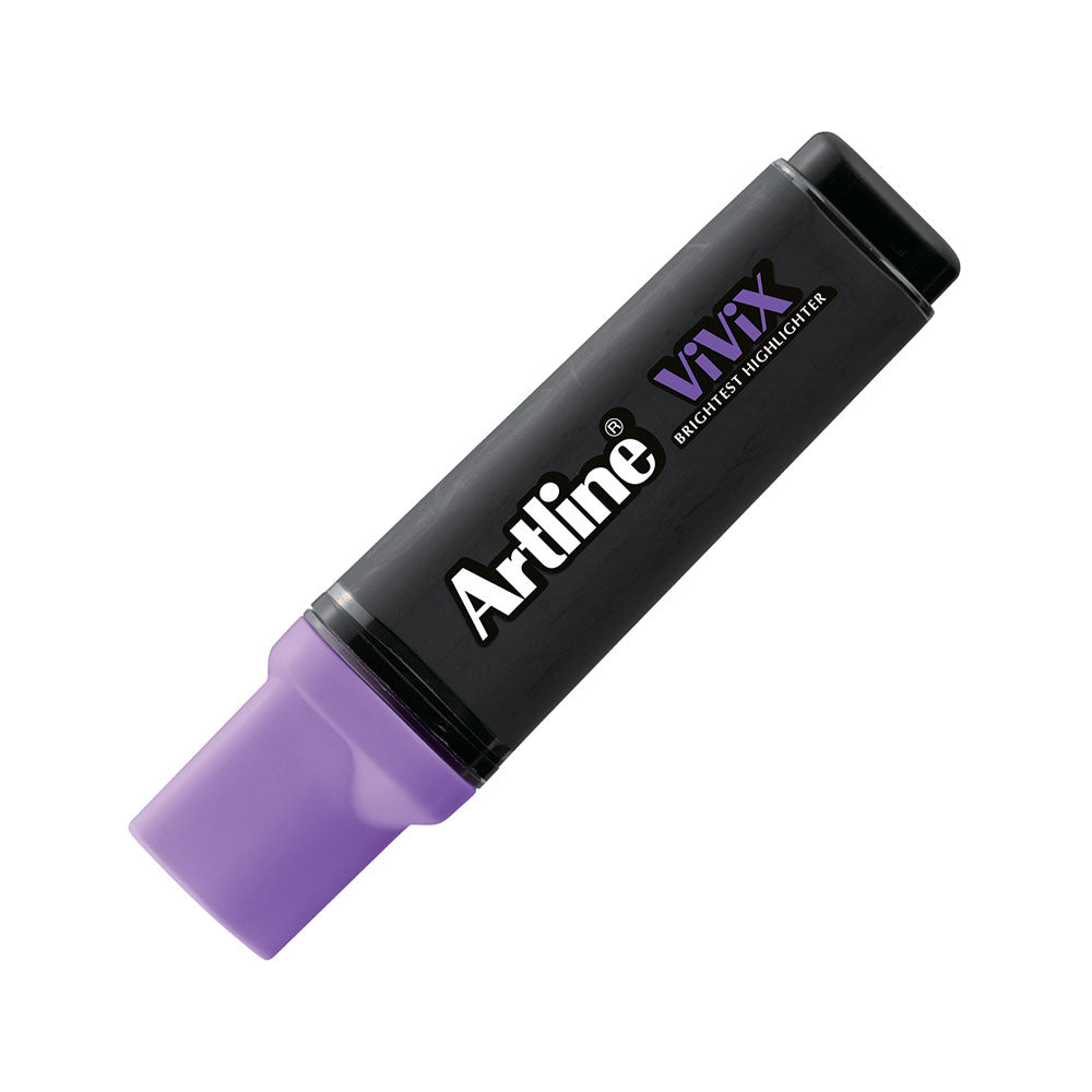 Artline Vivix Parlak Mürekkepli Fosforlu Kalem Kesik Uç 2.0-5.0mm Mor