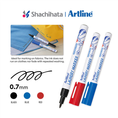 Artline 750 Laundry Marker Çamaşır Markörü 0.7mm Mavi
