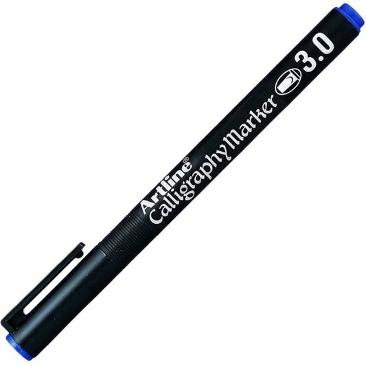 Artline Calligraphy Marker 3.0 Permanent Kaligrafi Markörü 3.0mm Mavi
