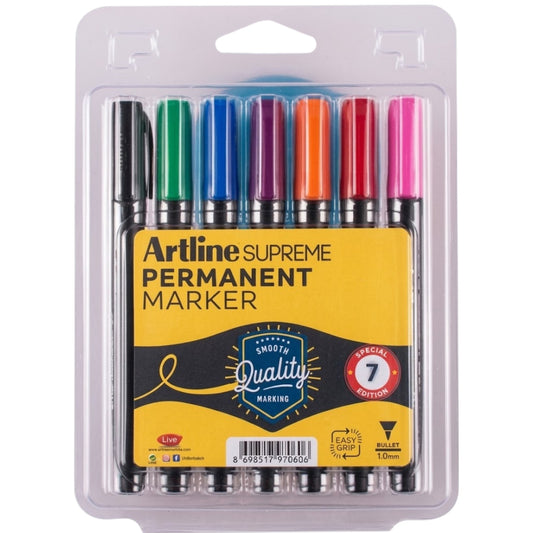 Artline Supreme Permanent Markör Seti 1.0mm (7renk)