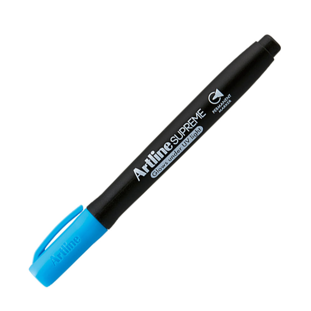 Artline Supreme UV Glow Permanent Markör 1.0mm Mavi