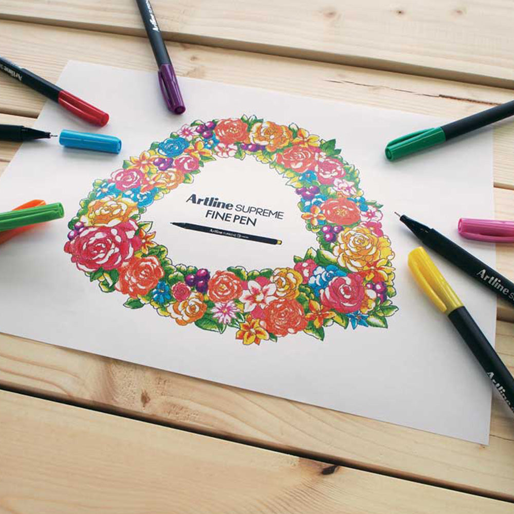 Artline Supreme Fine Keçe Uçlu Kalem 0.4mm Magenta