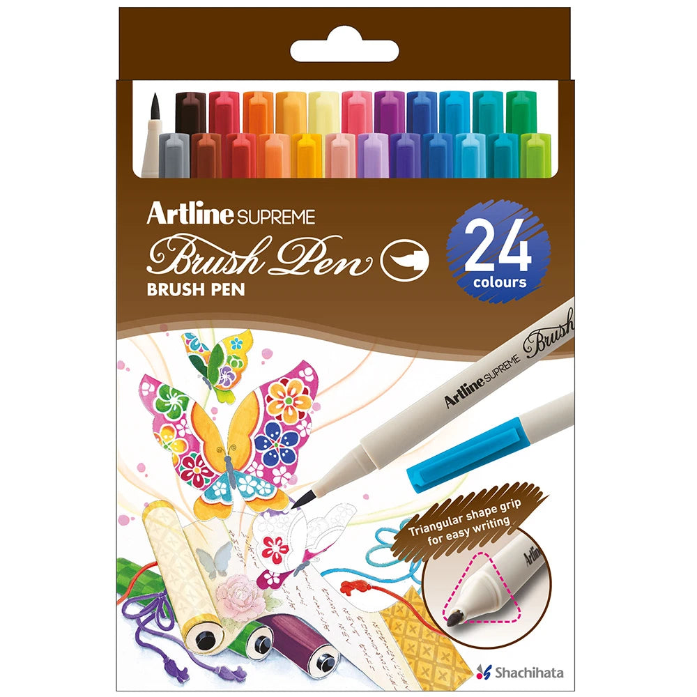 Artline Supreme Brush Fırça Uçlu Kalem Seti 24 renk