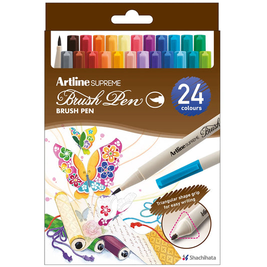 Artline Supreme Brush Fırça Uçlu Kalem Seti 24 renk