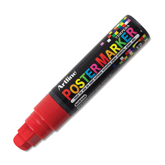 Artline Poster Markörü 12mm Kırmızı