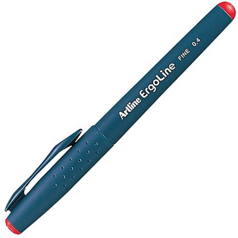 Artline Ergoline 3400 Fine Yazı Kalemi Uç:0,4mm Kırmızı