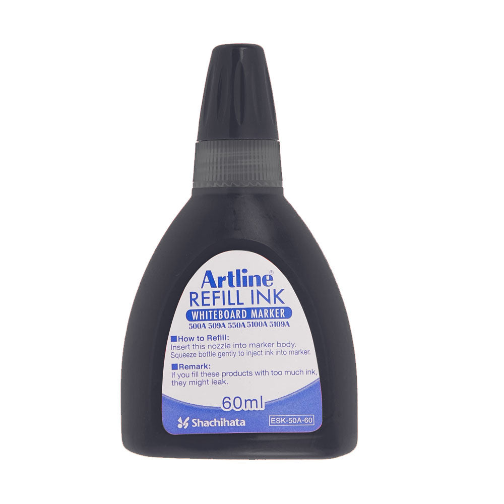 Artline Beyaz Tahta Markörleri İçin Yedek Mürekkep 60ml Siyah