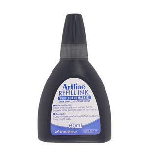 Artline Beyaz Tahta Markörleri İçin Yedek Mürekkep 60ml Siyah
