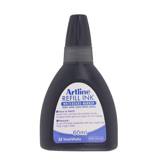 Artline Beyaz Tahta Markörleri İçin Yedek Mürekkep 60ml Siyah