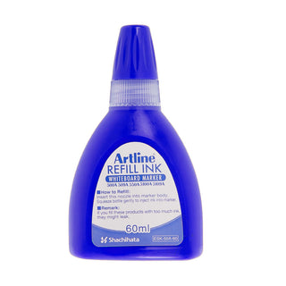 Artline Beyaz Tahta Markörleri İçin Yedek Mürekkep 60ml Mavi
