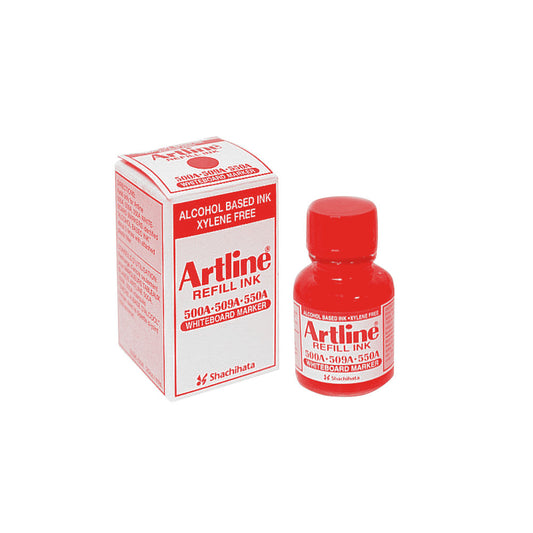 Artline Beyaz Tahta Markörleri İçin Yedek Mürekkep 20ml Kırmızı