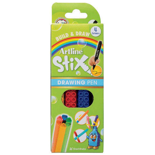 Artline Stix Drawing Pen Keçe Uçlu Yazı Kalemi Kalemi Seti 4 renk
