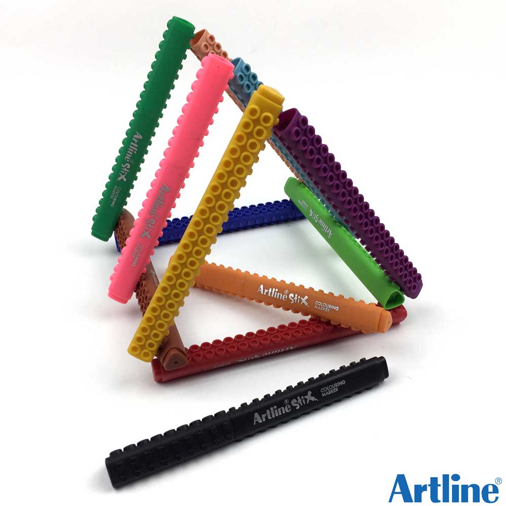 Artline Stix Drawing Pen Keçe Uçlu Yazı Kalemi Kalemi Seti 6 renk