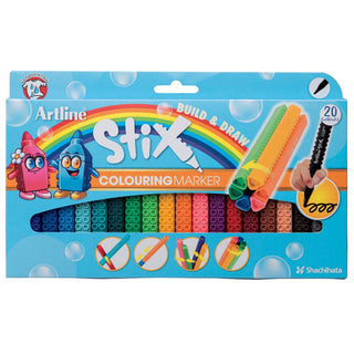 Artline Stix Colouring Marker Keçe Uçlu Boya Kalemi Seti 20 renk