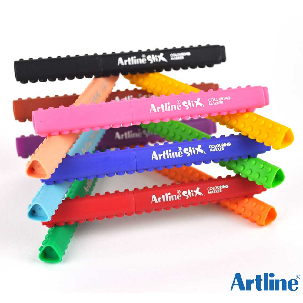 Artline Stix Colouring Marker Keçe Uçlu Boya Kalemi Seti 6 renk