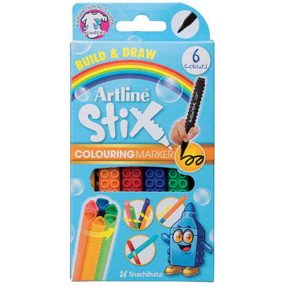 Artline Stix Colouring Marker Keçe Uçlu Boya Kalemi Seti 6 renk