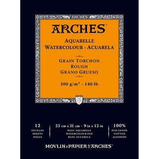 Arches Watercolour Pad Natural White Rough 300gr Sulu Boya Blok 12 Sayfa 23x31cm