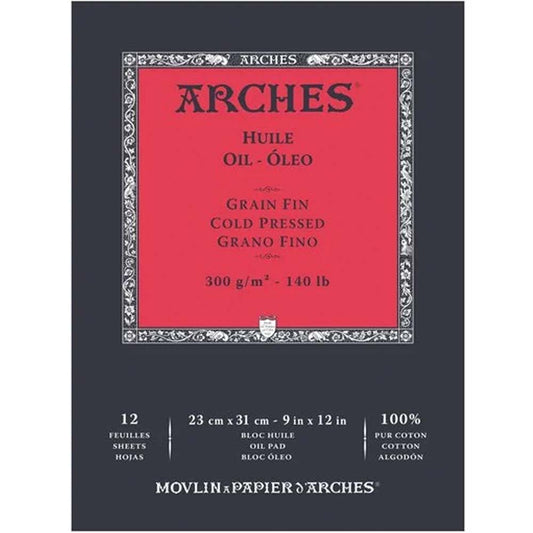 Arches Oil Colour Pad Cold Pressed 300 gr 23x31cm 12 Sayfa