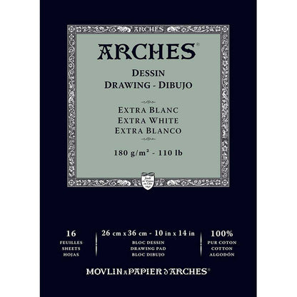 Arches Drawing Pad 180gr Extra White Çizim Defteri 16 Sayfa 26x36cm