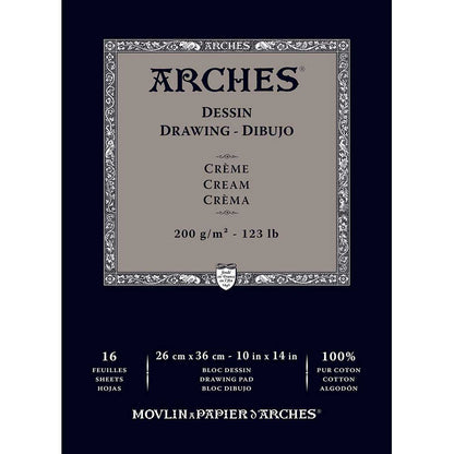 Arches Drawing Pad 200gr Cream Çizim Defteri 16 Sayfa 26x36cm